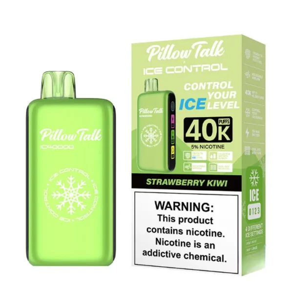 Buy Strawberry Kiwi Pillow Talk Ice Control 40K Puffs