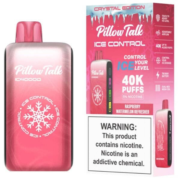 Buy Raspberry Watermelon Refresher Pillow Talk Ice Control 40K Puffs