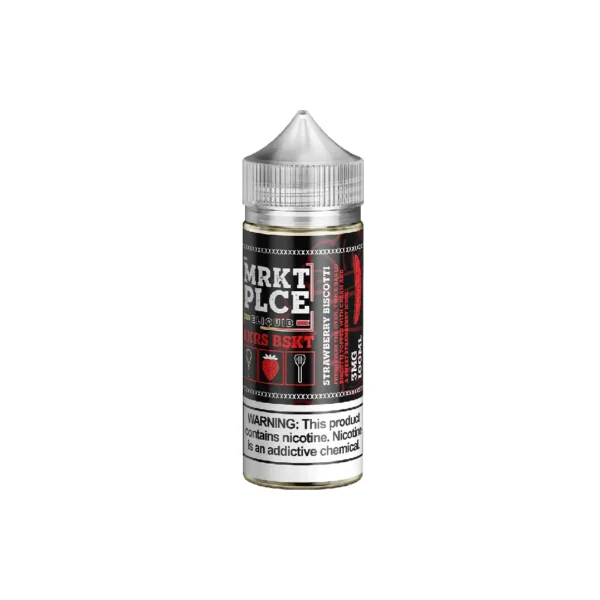 Strawberry Biscotti - MRKT PLCE - Freebase E Liquid - 100ML